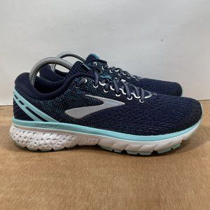 Brooks Womens Ghost 11 Running Shoes Navy/Grey/Blue Size 9.5 B Medium